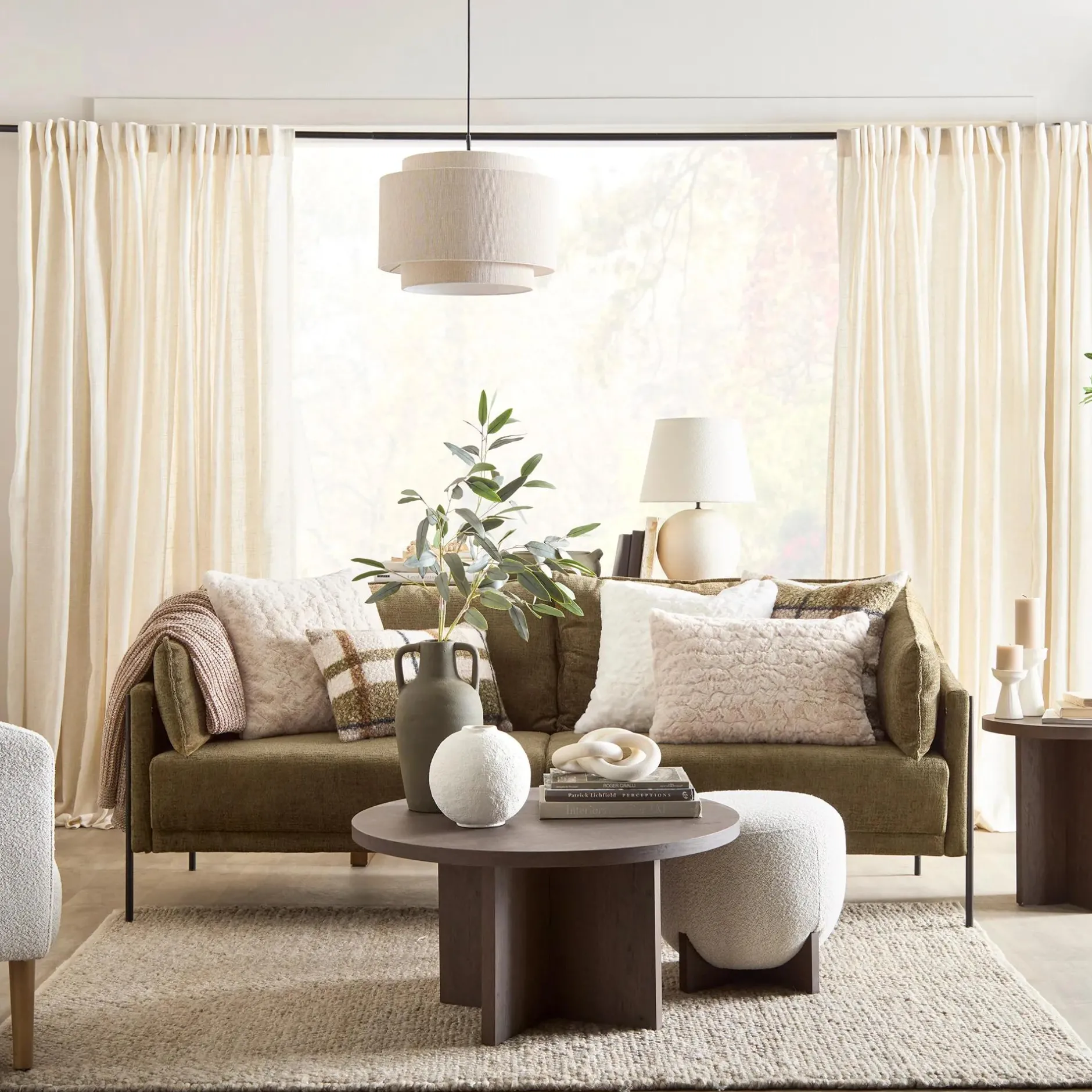 New 3 Seat Green Sofa Accent Chairs & Sofas|Accent Chairs