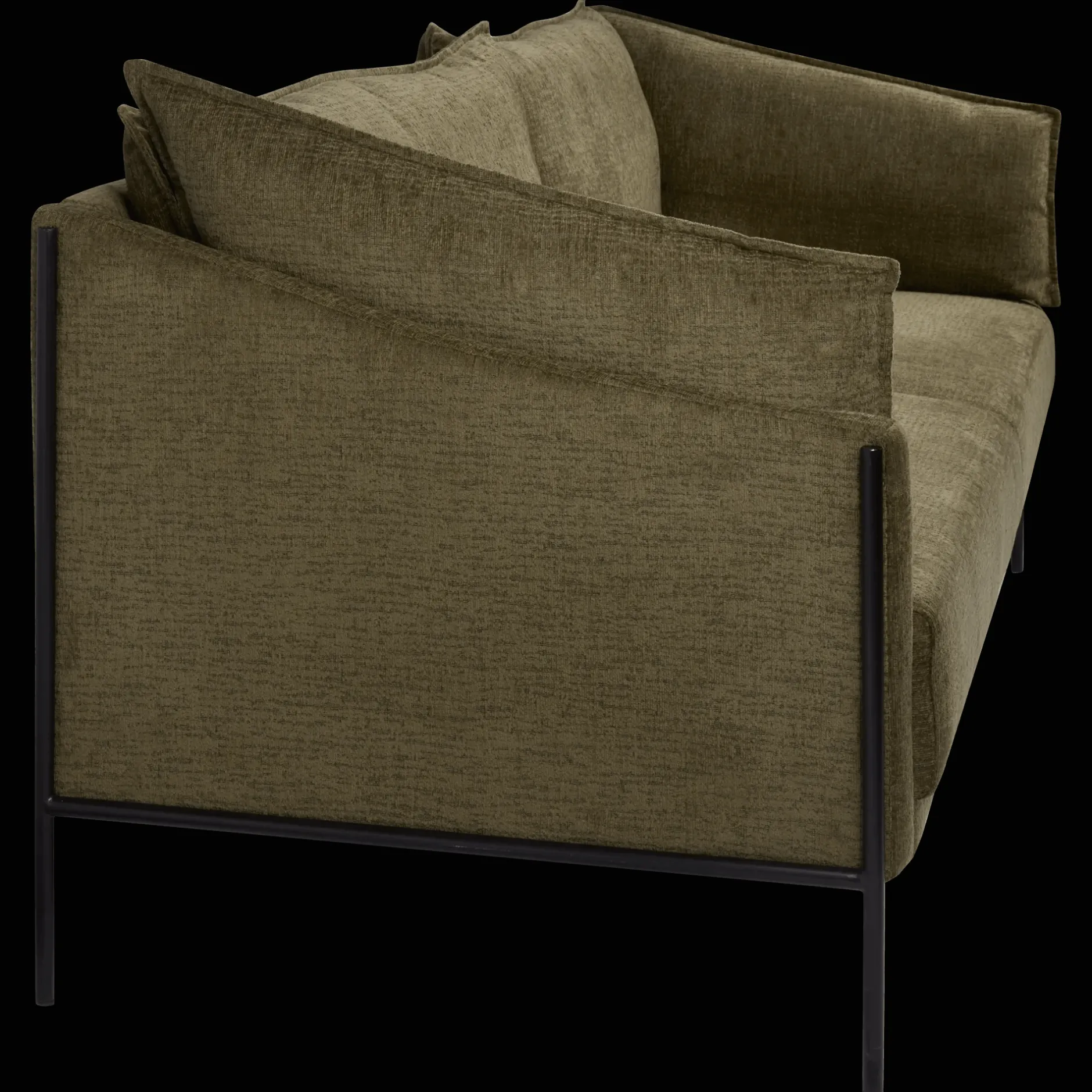 New 3 Seat Green Sofa Accent Chairs & Sofas|Accent Chairs