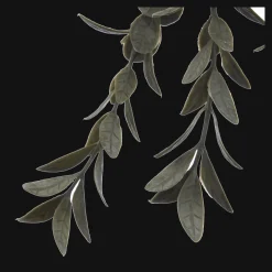 Clearance Artificial Leaves in Hanging Textured Pot Artificial Plants