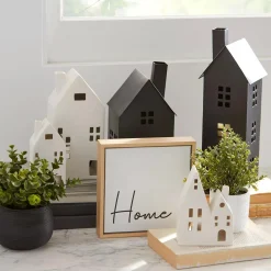 Artificial Plant in Striped Pot Artificial Plants