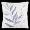 Discount Auriel Blue & Beige Flora Decorative Pillow Decorative Throw Pillows