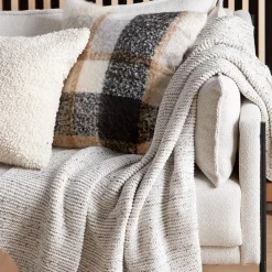 Clearance Baxter Chenille Speckled Throw Decorative Throws & Blankets