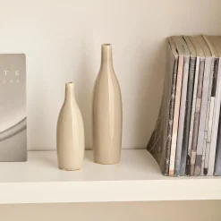 Hot Beige Ceramic Vase Modern Decorative Vases|Home Decorative Items & Objects
