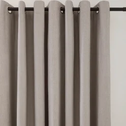 Discount Beige Chambray Blackout Curtain Sheer Curtains & Window Sheer Panels|Blackout Window Curtains