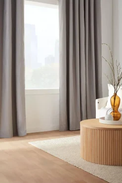 Discount Beige Chambray Blackout Curtain Sheer Curtains & Window Sheer Panels|Blackout Window Curtains