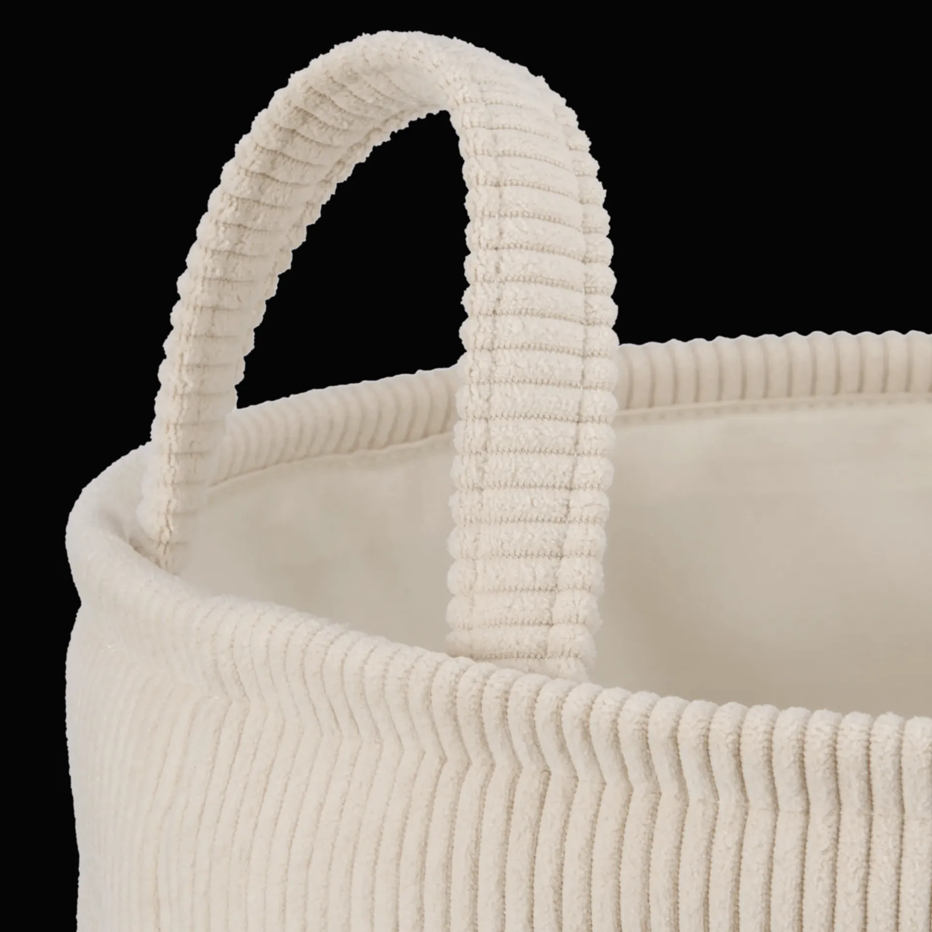 Hot Beige Corduroy Hamper Junior Decorative Accessories