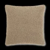 Hot Beige Doodle Boucle Decorative Throw Pillow Decorative Throw Pillows