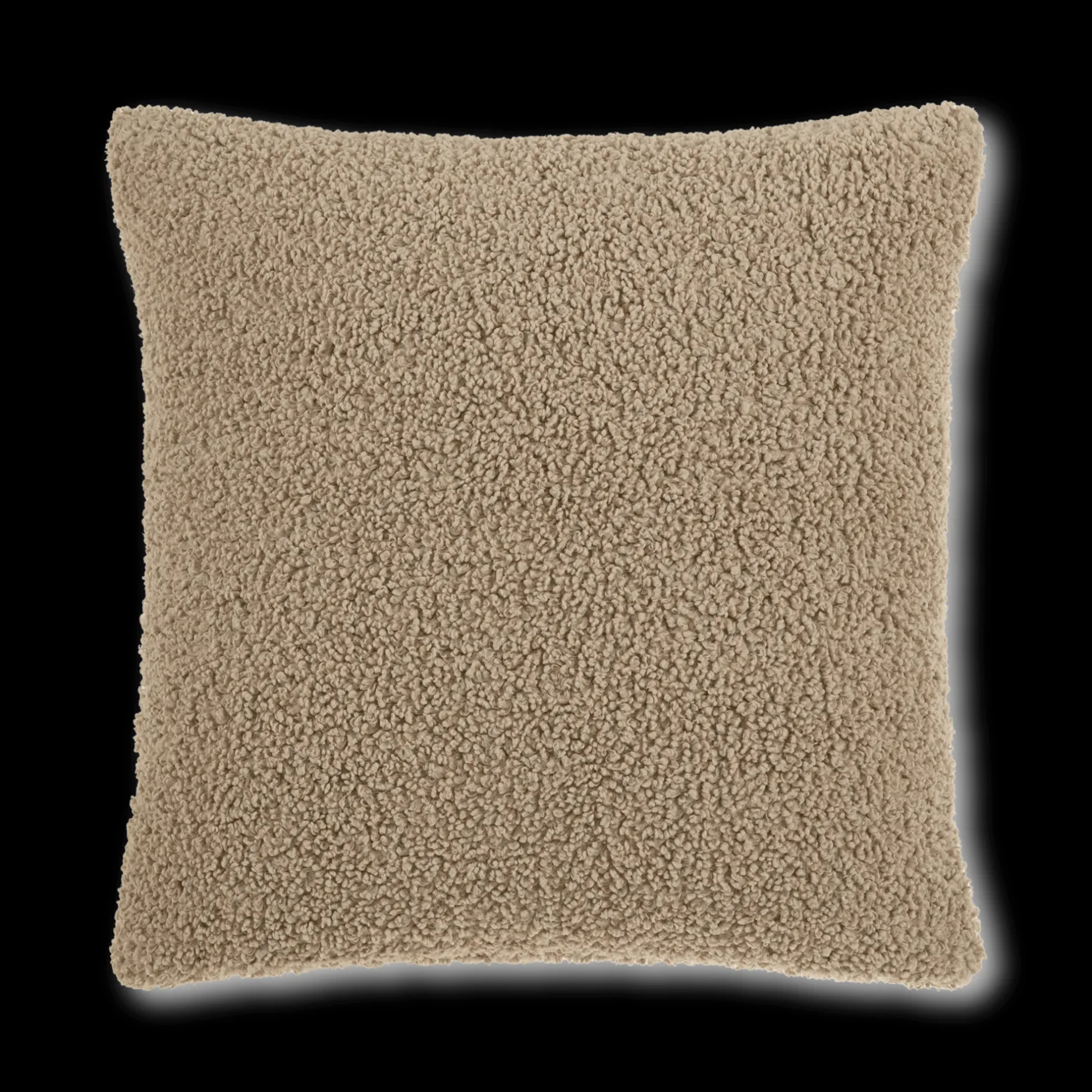 Hot Beige Doodle Boucle Decorative Throw Pillow Decorative Throw Pillows