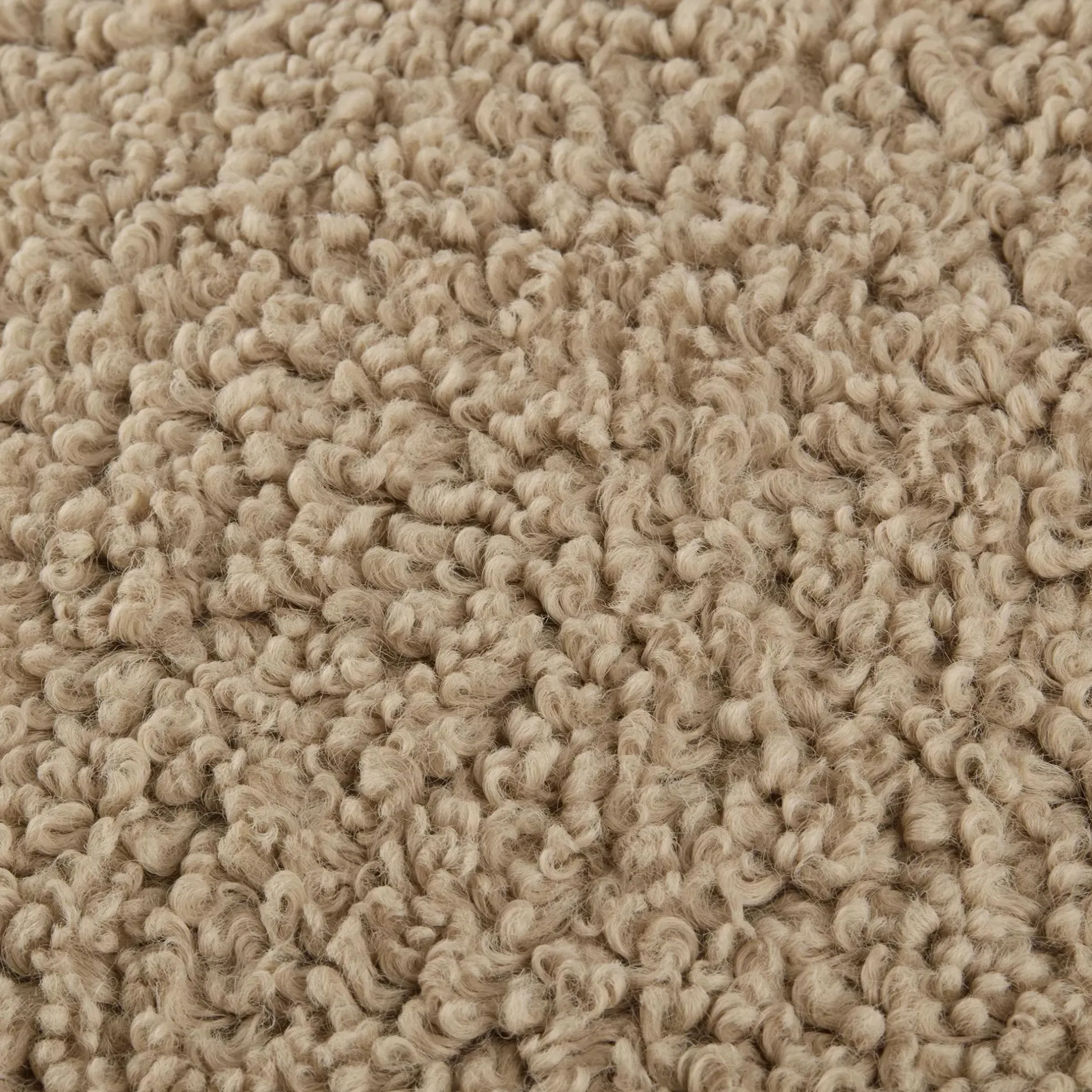 Hot Beige Doodle Boucle Decorative Throw Pillow Decorative Throw Pillows