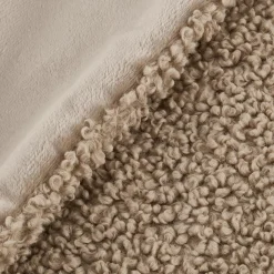 Beige Doodle Boucle Throw Decorative Throws & Blankets