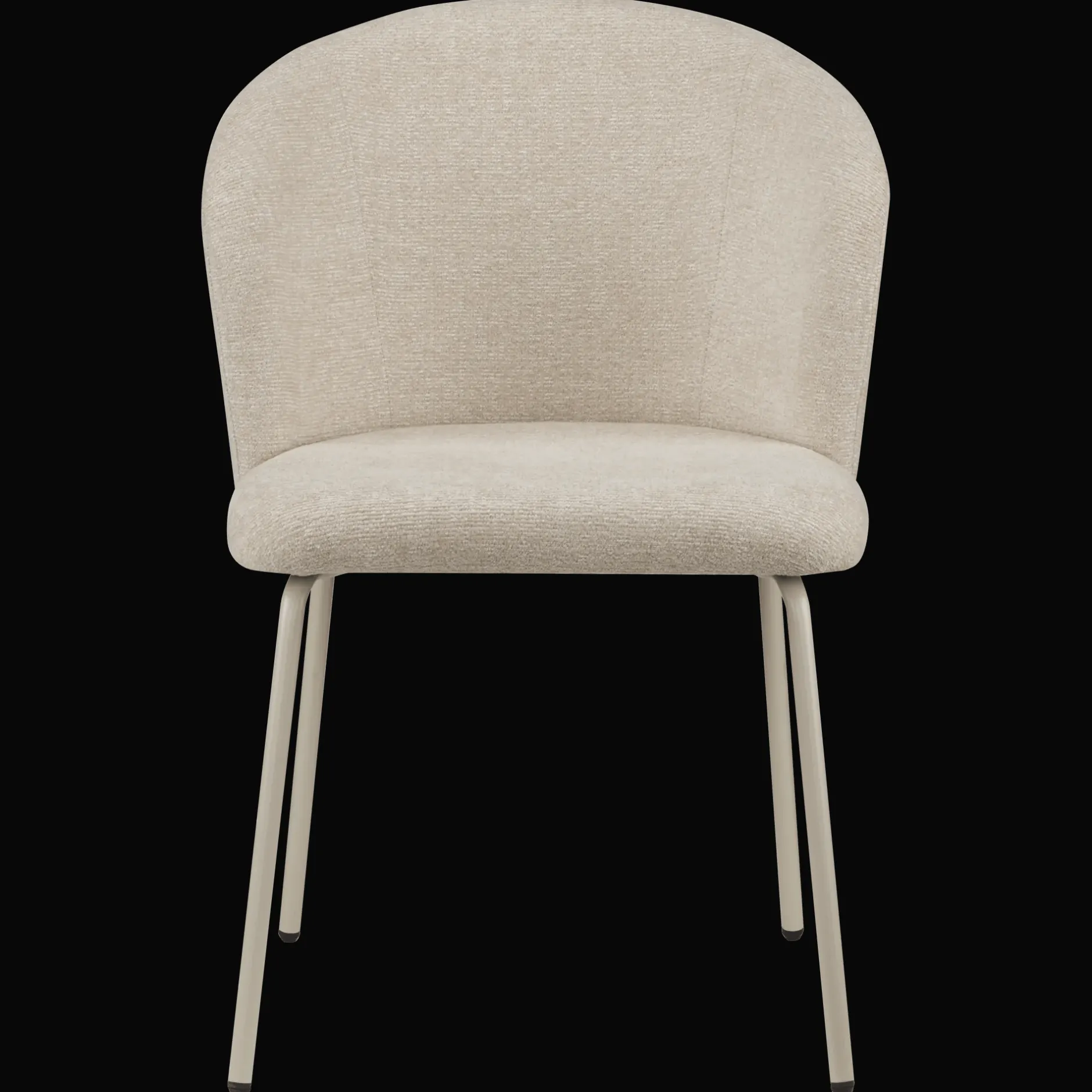 Online Beige Fabric and Metal Dining Chair Furniture Accessories|Dining Chairs