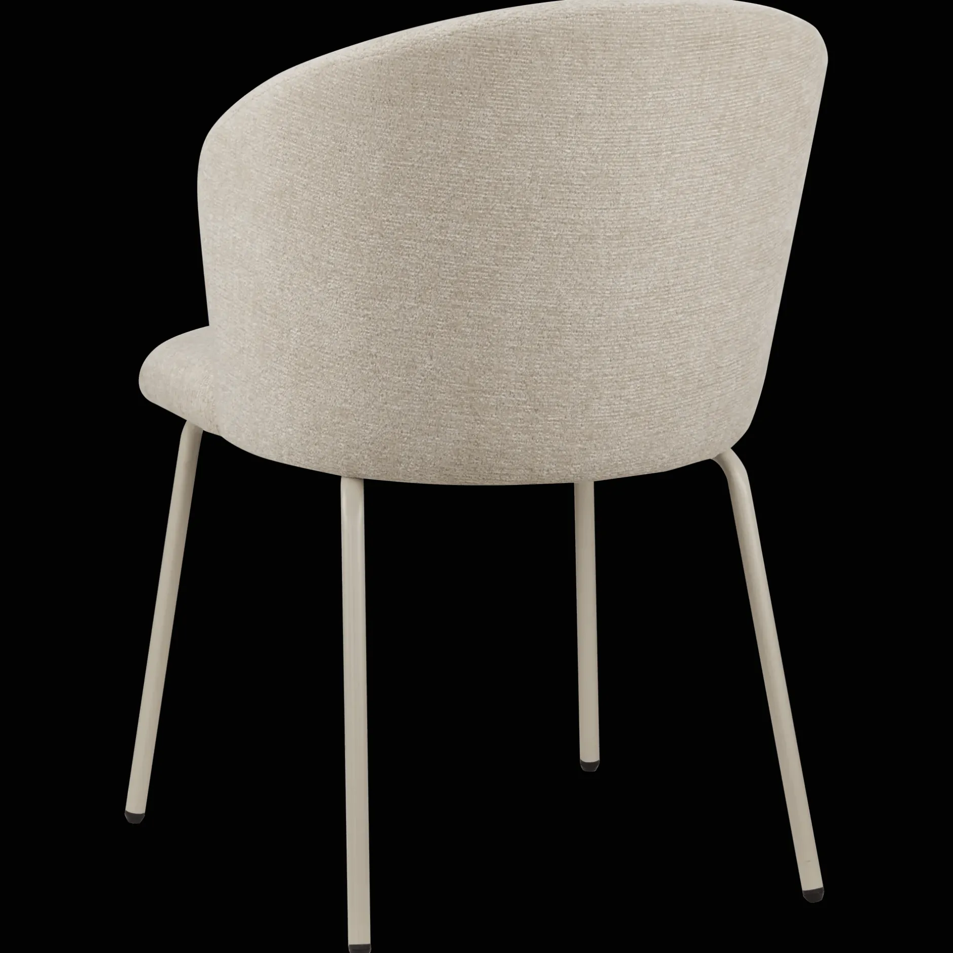 Online Beige Fabric and Metal Dining Chair Furniture Accessories|Dining Chairs
