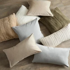 Discount Beige Waverly Decorative Lumbar Pillow Decorative Throw Pillows