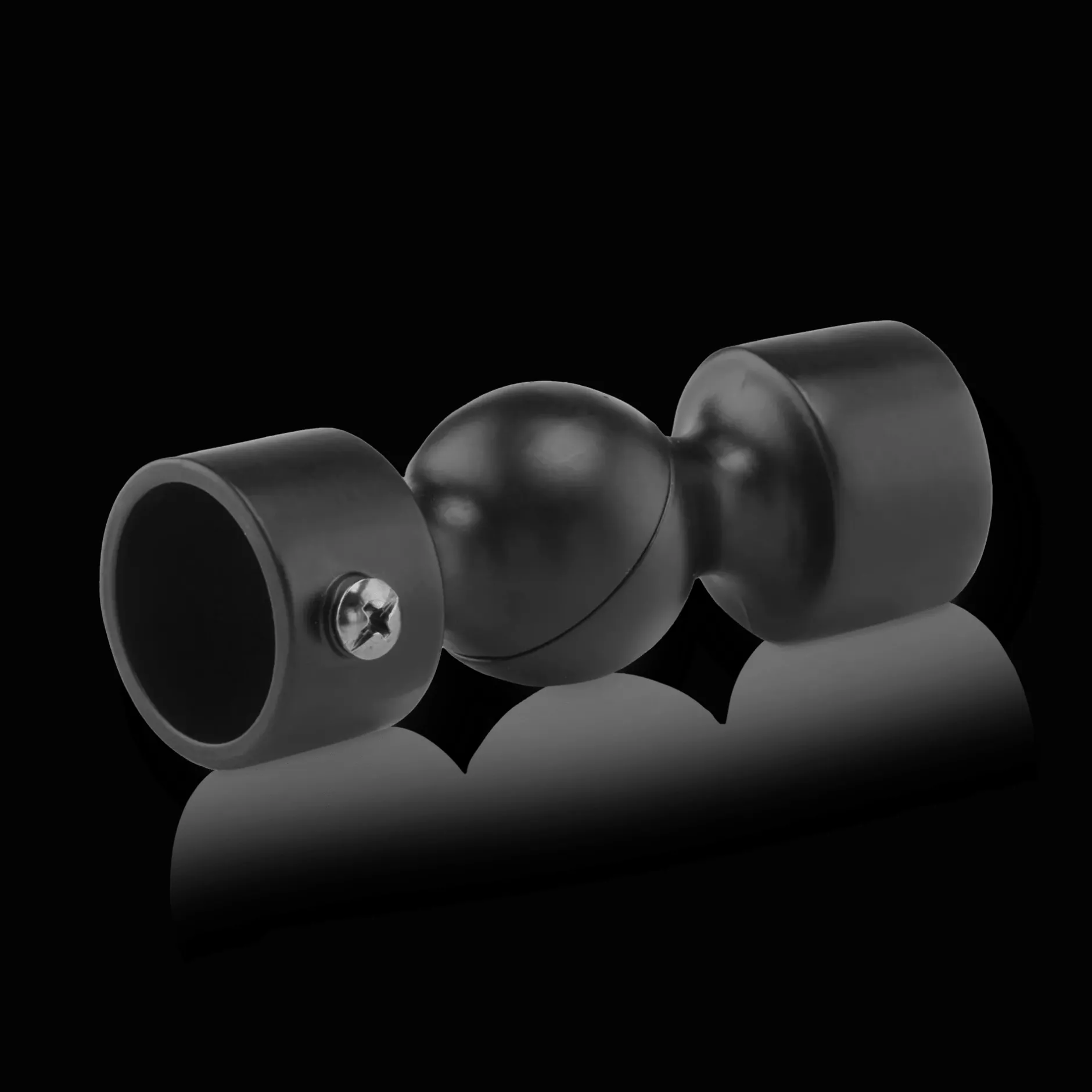 Outlet Black Adjustable Connecting Elbows Curtain Rod Set Accessories|Curtain Rods