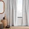 Outlet Black And White Dayni Blackout Back-Tab Curtain Sheer Curtains & Window Sheer Panels|Blackout Window Curtains
