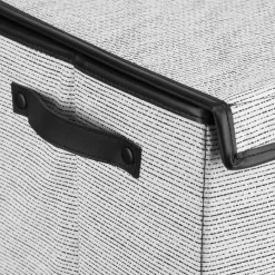 Outlet Black And White Foldable Hamper Storage Baskets & Hampers|Storage & Baskets
