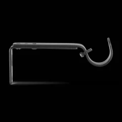 Discount Black Brackets Curtain Rod Set Accessories|Curtain Rods