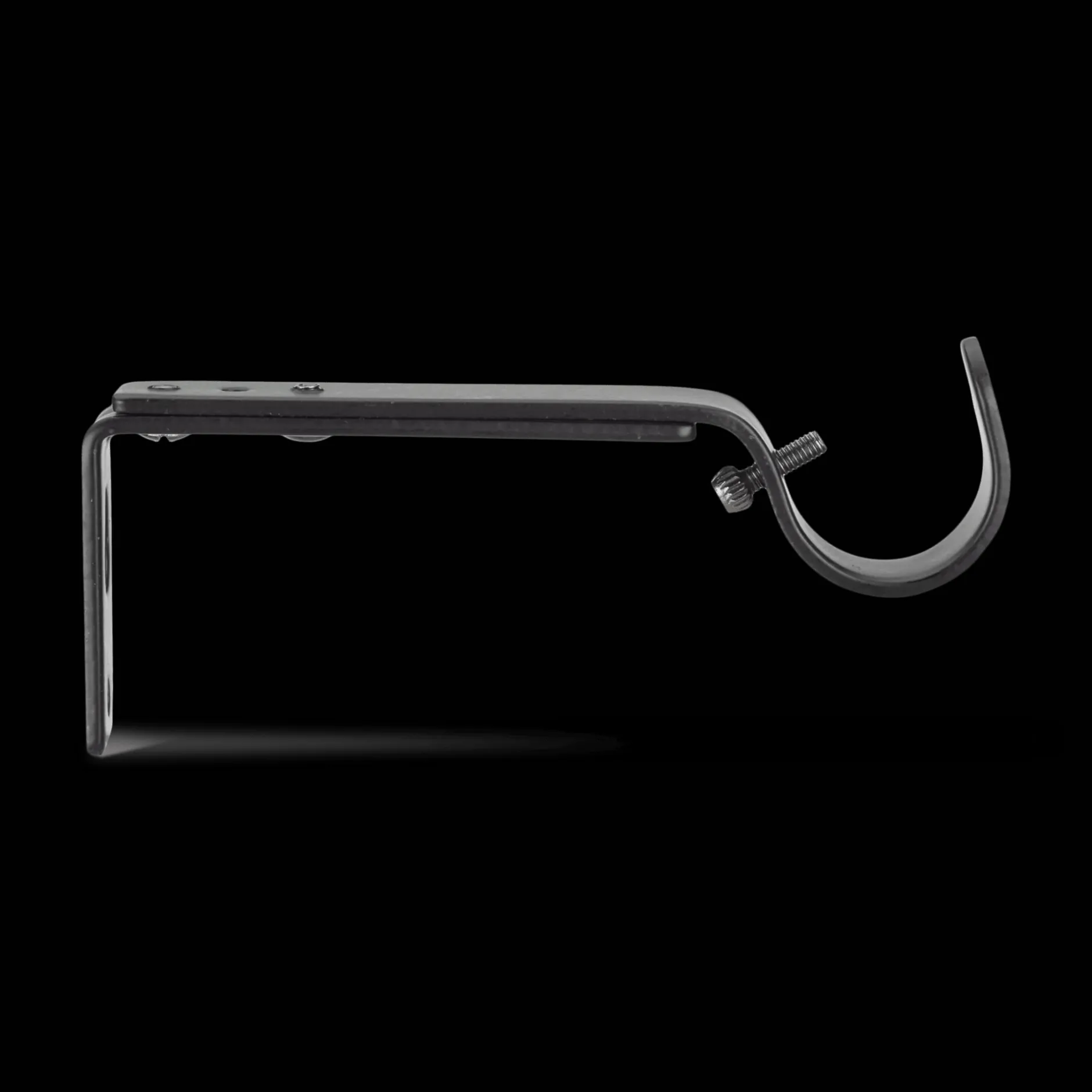 Discount Black Brackets Curtain Rod Set Accessories|Curtain Rods