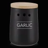 Discount Black Ceramic Garlic Container Dinnerware|Kitchen & Dining Accessories