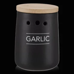 Discount Black Ceramic Garlic Container Dinnerware|Kitchen & Dining Accessories