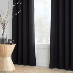 Best Black Chita Blackout Curtain Sheer Curtains & Window Sheer Panels|Blackout Window Curtains