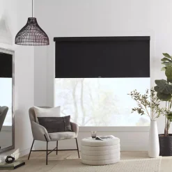 Sale Black Chita Cordless Blackout Roller Shade Window Blinds & Shades