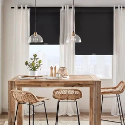 Sale Black Chita Cordless Blackout Roller Shade Window Blinds & Shades