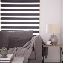 Hot Black Cordless Sheer Shade Window Blinds & Shades
