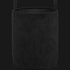Online Black Corduroy Hamper Junior Decorative Accessories