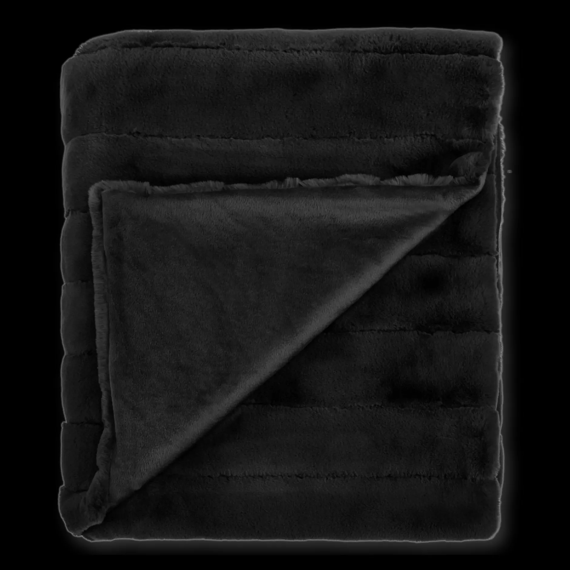 Clearance Black Cougar Faux Fur Throw Decorative Throws & Blankets