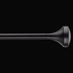 Clearance Black Curtain Rod Set - Diameter 16/19 mm Curtain Rods