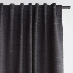 Clearance Black Dayni Blackout Back-Tab Curtain Sheer Curtains & Window Sheer Panels|Blackout Window Curtains