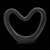 New Black Decorative Ceramic Heart Home Decorative Items & Objects