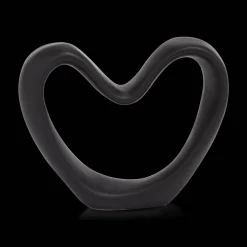 New Black Decorative Ceramic Heart Home Decorative Items & Objects