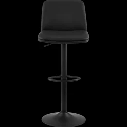 Sale Black Faux Leather and Metal Bar Stool Furniture Accessories|Bar & Counter Stools