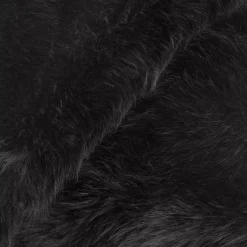 New Black Logan Faux Fur Throw Decorative Throws & Blankets