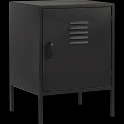 Hot Black Metal Locker Side Table Junior Bedroom Furniture