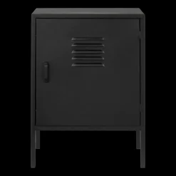Hot Black Metal Locker Side Table Junior Bedroom Furniture