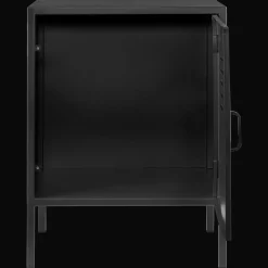 Hot Black Metal Locker Side Table Junior Bedroom Furniture
