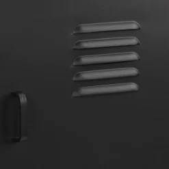 Hot Black Metal Locker Side Table Junior Bedroom Furniture