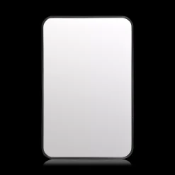 Outlet Black Mirror with Rounded Corners Mirrors