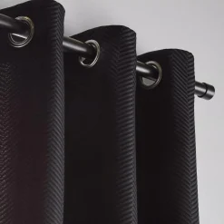 New Black Quincy Panel Curtain Sheer Curtains & Window Sheer Panels|Room Darkening & Light Filtering Curtains