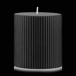 Best Black Ribbed Candle Candles & Candle Stick Holders
