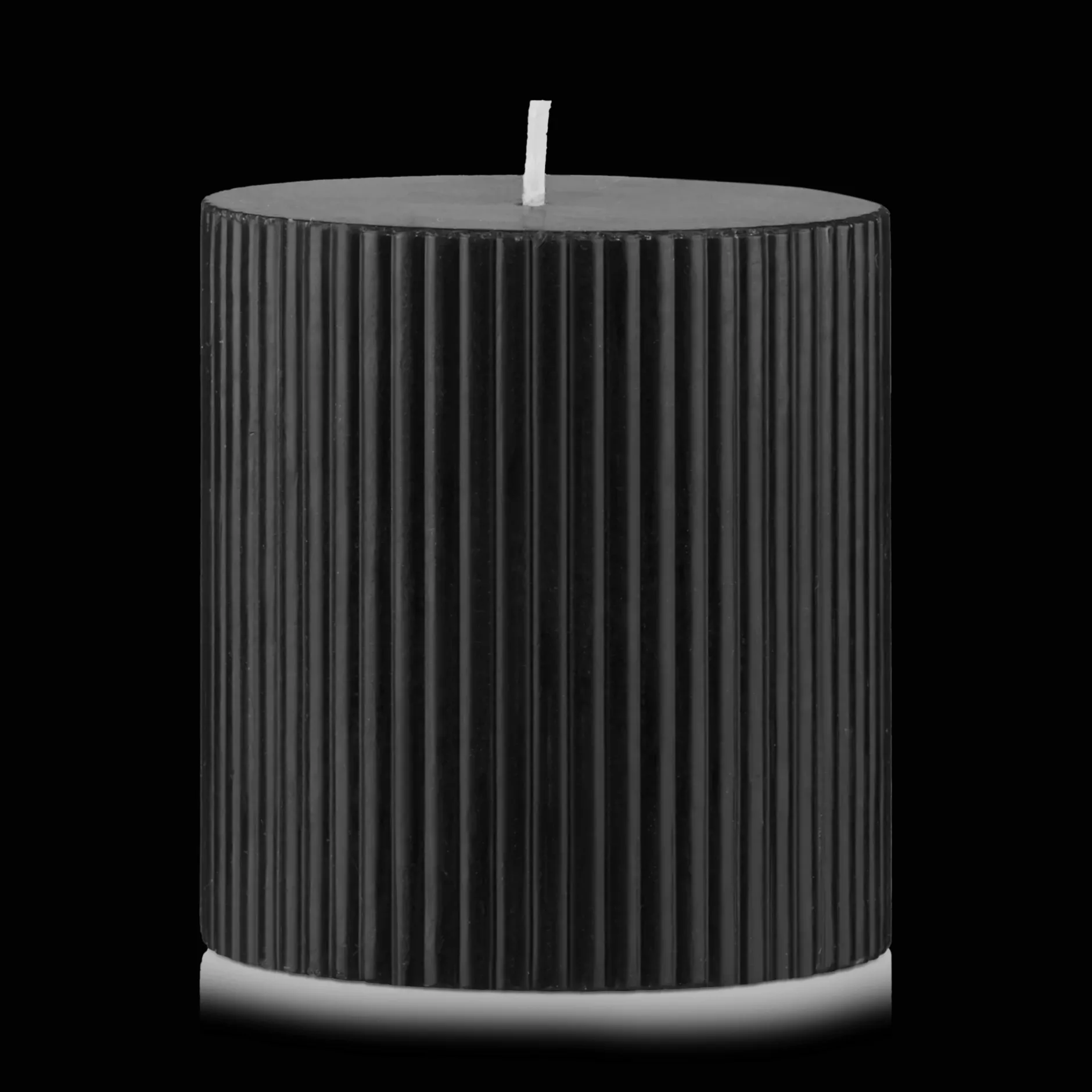 Best Black Ribbed Candle Candles & Candle Stick Holders