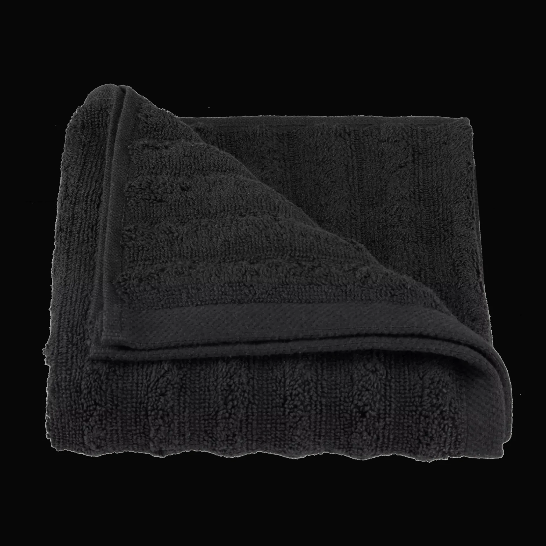 Discount Black Ribbed Hand Towel Bath Towels