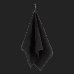 Discount Black Ribbed Hand Towel Bath Towels