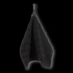 New Black Ribbed Washcloth Bath Towels