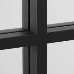 Discount Black Windowpane Mirror Mirrors