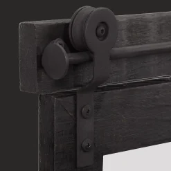 Black Wood Rail Mirror Mirrors