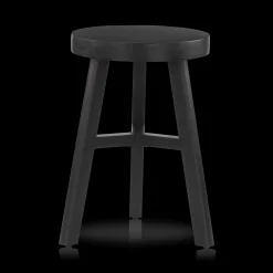 Discount Black Wood Stool Bathroom Furniture